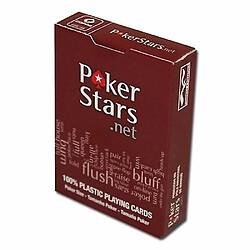 Universal PokerStars - 100% plastique rouge 