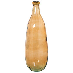 Vase de sol Alexandra House Living Marron Doré Verre 25 x 25 x 70 cm