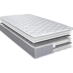 Acheter Ebac Matelas ressort + Sommier Omega Volcan 2x90x190 Record - H. 20 cm - Soutien ferme