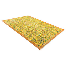 Vidal Tapis de laine 262x160 jaune Ultra Vintage pas cher