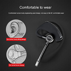 GUPBOO Casque Bluetooth professionnel, casque sans fil, casque avec micro, mini casque pour smartphone