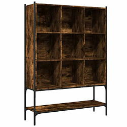 Maison Chic Bibliothèque - Armoire de livres chêne fumé 102x30x141,5 cm bois d'ingénierie -GKD85426