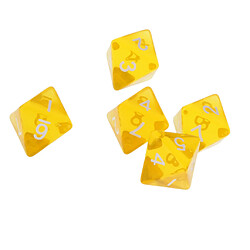 25pcs Jeux de Dés D8 Polyédrique en Acrylique Multicolore pour TRPG MTG Jeu de Table