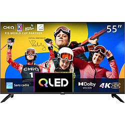 Chiq TV QLED 4K 139 cm U55QM8V Google TV, 4K, QLED