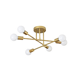 Universal Plafonnier éclairage créatif plafonnier lustre chaud romantique doré chambre moderne simple personnalité salon salle à manger plafonnier 70 cm