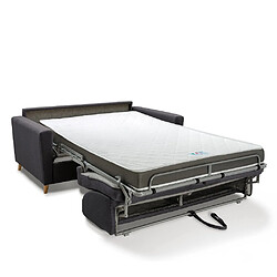 Avis Inside 75 Canapé convertible express 140 VIKING matelas 20 cm sommier métal Enjoy graphite