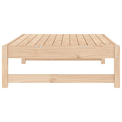 Acheter vidaXL Repose-pied de jardin 120x80 cm bois de pin massif