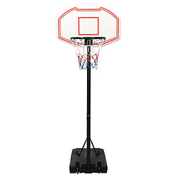 vidaXL Support de basket-ball Blanc 237-307 cm Polyéthylène