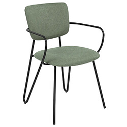 Acheter Beliani Chaise de salle à manger Set de 2 Tissu Vert foncé ELKO