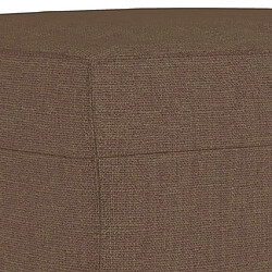 Acheter vidaXL Repose-pied Marron 60x50x41 cm Tissu