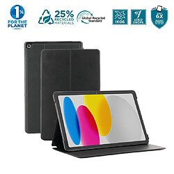 Coque de protection folio mobilis relife - pour ipad 10.9' (10th gen) - 25% matériaux recyclés - noire