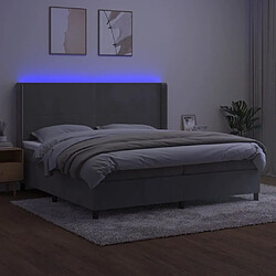 Avis Sommier à lattes,Cadre à lattes de lit pour Adulte matelas et LED Gris clair 200x200 cm -MN14164