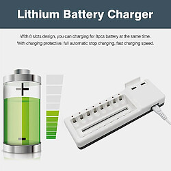 Universal Chargeur de sortie USB PALO 2.4A USB Charge de charge de batterie de 8 emplacements 