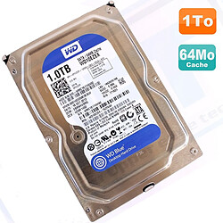 Disque Dur 1To Western Digital Blue SATA 3.5" WD10EZEX-75ZF5A0 64Mo 7200 RPM - Occasion