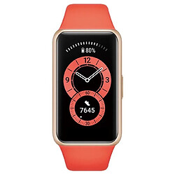 HUAWEI Band 6 Montre Connectée Sport + Adaptateur Type C, Suivi du Rythme Cardiaque, du SpO2 et du Sommeil, 96 Modes D'entrainement, Autonomie de 2 Semaines(Orange)