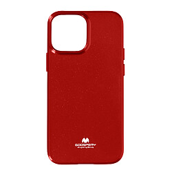 Coque Silicone Mercury iPhone 13 Pro Max Coque iPhone 13 Pro Max Silicone Gel Effet Brillant Mercury rouge métallisé