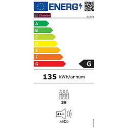 Cave de service 39 Btls Froid Statique LA SOMMELIERE 47.4cm G, SLS41