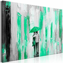 Paris Prix Tableau Imprimé Umbrella in Love Wide Green 60 x 90 cm