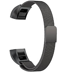 Wewoo Bracelet pour montre connectée Dragonne magnétique en acier inoxydable FITBIT AltaTaille Grand170-236mm Noir