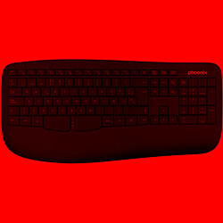 Clavier sans fil Phoenix K201 Noir Espagnol Qwerty