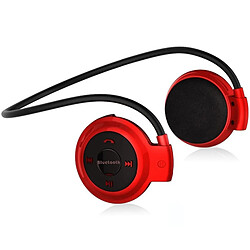 Yonis Casque bluetooth + SD 4Go Casque Bluetooth Écouteurs Sans Fil Fm Batterie Autonomie 10 Heures Rouge + SD 4Go YONIS