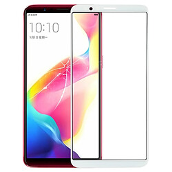 Wewoo Pièce Détachée Vitre Écran avant pour OPPO R11s (blanc)