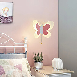 Universal 14W Créatif LED Applique murale pour la chambre d'enfant Personnalité de dessin animé Papillon Applique murale pour la chambre Lit de chevet (lumière chaude)