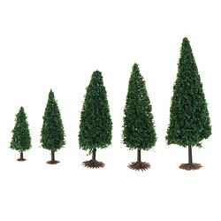 10pieces Modèle Arbre Table De Sable Bâtiment Micro Paysage Paysage Disposition 10cm