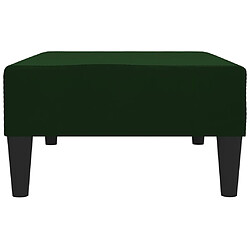 Avis vidaXL Repose-pied Vert foncé 78x56x32 cm Velours