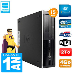 PC HP Compaq Pro 6300 SFF I5-2400 RAM 4Go Disque 2To Graveur DVD Wifi W7 · Occasion 