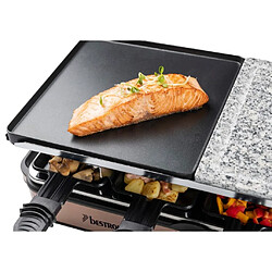 Avis Appareil à raclette 8 personnes 1400w + pierre à griller - ARG1200CO - BESTRON