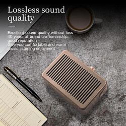 Avis Universal Haut-parleur Bluetooth portable Bass Stéréo Mini haut-parleur sans fil Support radio FM USB USB TF Card Audio Outlet Haut-parleur Bluetooth | Haut-Parleur portable (couleur grain de bois)