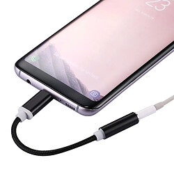 Acheter Wewoo Adaptateur noir pour Samsung Galaxy S8 et S8 + / LG G6 / Huawei P10 P10 Plus / Oneplus 5 / Xiaomi Mi6 Max 2 / autres Smartphones, Longueur: environ 10cm USB-C / Type-C Mâle à Jack 3,5 mm Femelle Weave Texture Audio