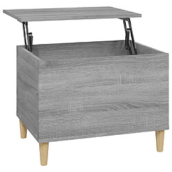 Maison Chic Tabls basse,Table Console pour salon Sonoma gris 60x44,5x45 cm Bois d'ingénierie -MN84651