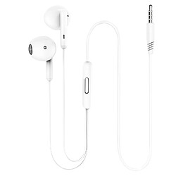 XO Écouteurs Filaires Jack 3.5mm Intra-auriculaire Blanc