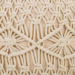 Acheter Pouf Alexandra House Living Crème Bambou Éponge Bois MDF 50 x 30 x 50 cm