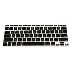 Protecteur de peau en silicone de couverture de clavier pour macbook air Ordinateur portable 11.6 '' noir