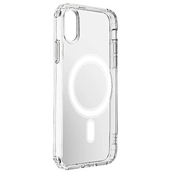 Coque Magsafe iPhone X et XS Bi-matière Coins renforcés Swissten Transparent