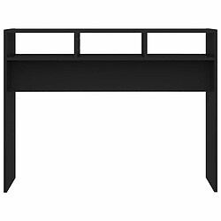 Maison Chic Table console | Meuble d'entrée | Table d'appoint Noir 105x30x80 cm Aggloméré -GKD98036 pas cher