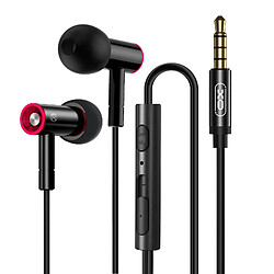 XO Écouteurs Filaires Jack 3.5mm Intra-auriculaire avec Basses Profondes Noir