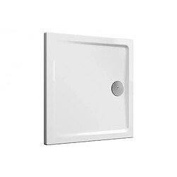 Receveur à poser ou à encaster ultra plat 80X80X4 CASCADE VITRA 