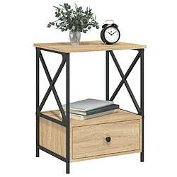 Avis Maison Chic Lot de 2 Tables de chevet - Tables de Nuit chêne sonoma 50x41x65 cm bois ingénierie