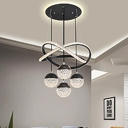 Acheter Universalis 10W Acrylic Spherical Tri-colour Light Living Room Dining Room Chandelier