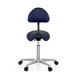 Tabouret / tabouret de travail / assise selle TOP WORK 20 polyuréthane bleu hjh OFFICE