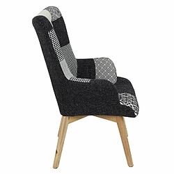 Avis Toilinux Fauteuil Helsinki Patchwork - Noir et blanc