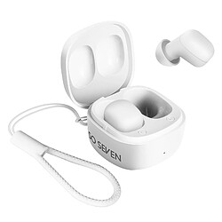 Écouteurs sans fil Bluetooth 5.3 So Seven Blanc design Ultra Compact 