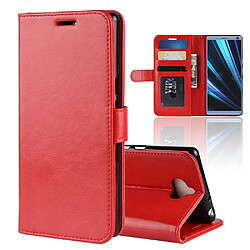 Etui en PU rouge pour votre Sony Xperia XA3 