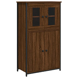 Maison Chic Buffet,Meuble de Rangement,commode pour salon,Cuisine chêne marron 62x32x106,5 cm bois d'ingénierie -MN80909