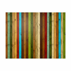 Paris Prix Papier Peint Wooden Rainbow 154 x 200 cm