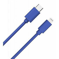 WOW Câble USB C/Lightning 1m - 3A Bleu 